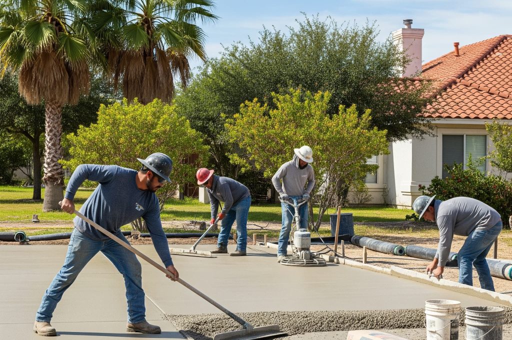 concrete slab mcallen
