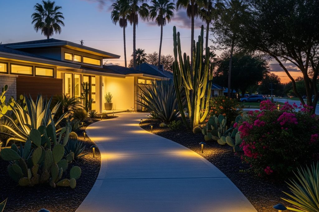 concrete walkway mcallen